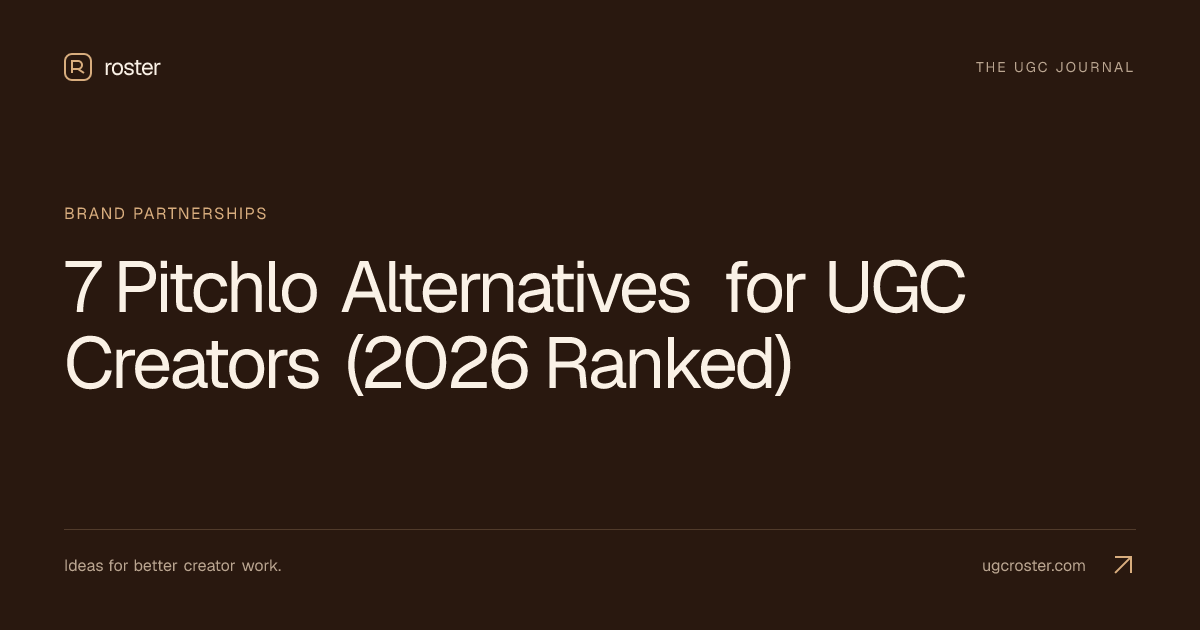 7 Pitchlo Alternatives for UGC Creators (2026 Ranked)