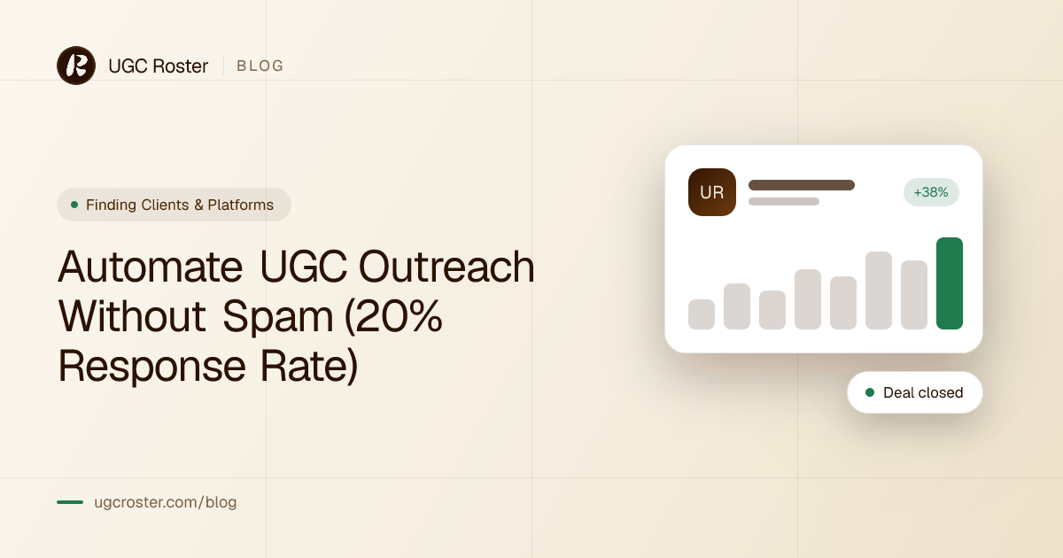 UGC Creator Outreach Automation: 20% Reply Rate Guide