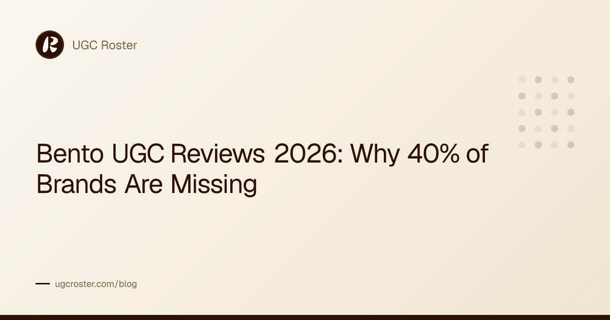 UGCRoster Reviews 2026: Is It Legit for UGC Creators?