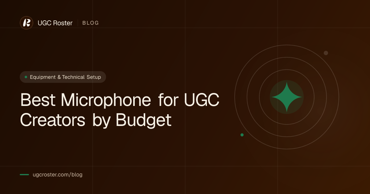 Best Microphone for UGC Creators by Budget