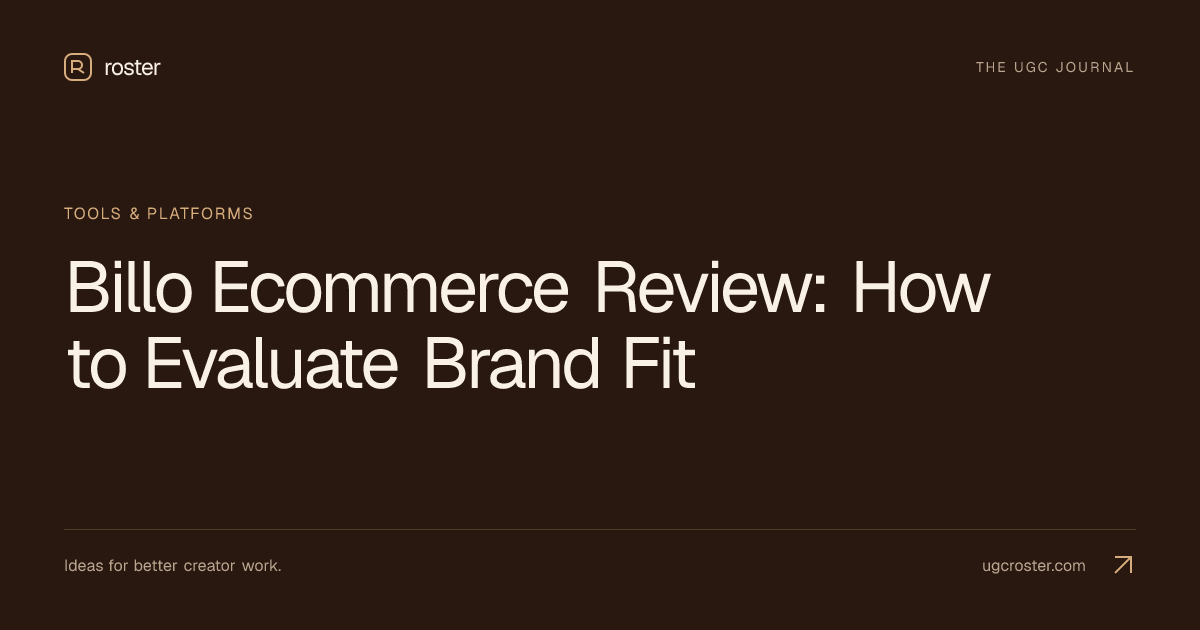 Billo Ecommerce Review: How to Evaluate Brand Fit