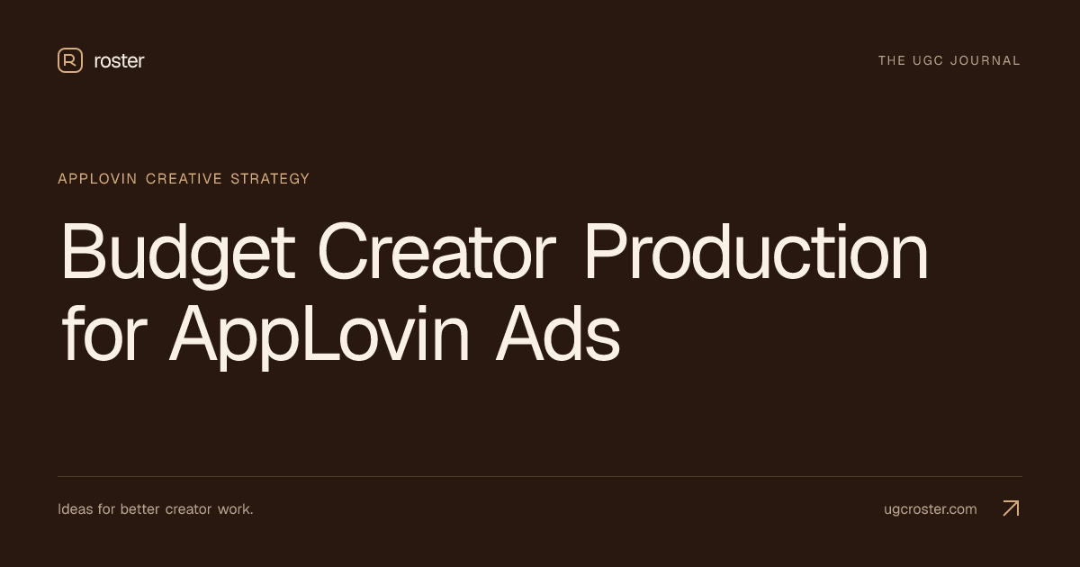 Budget Creator Production for AppLovin Ads