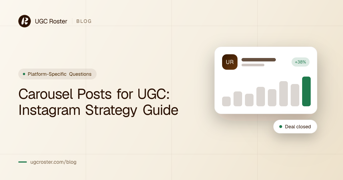 Carousel Posts for UGC: Instagram Strategy Guide