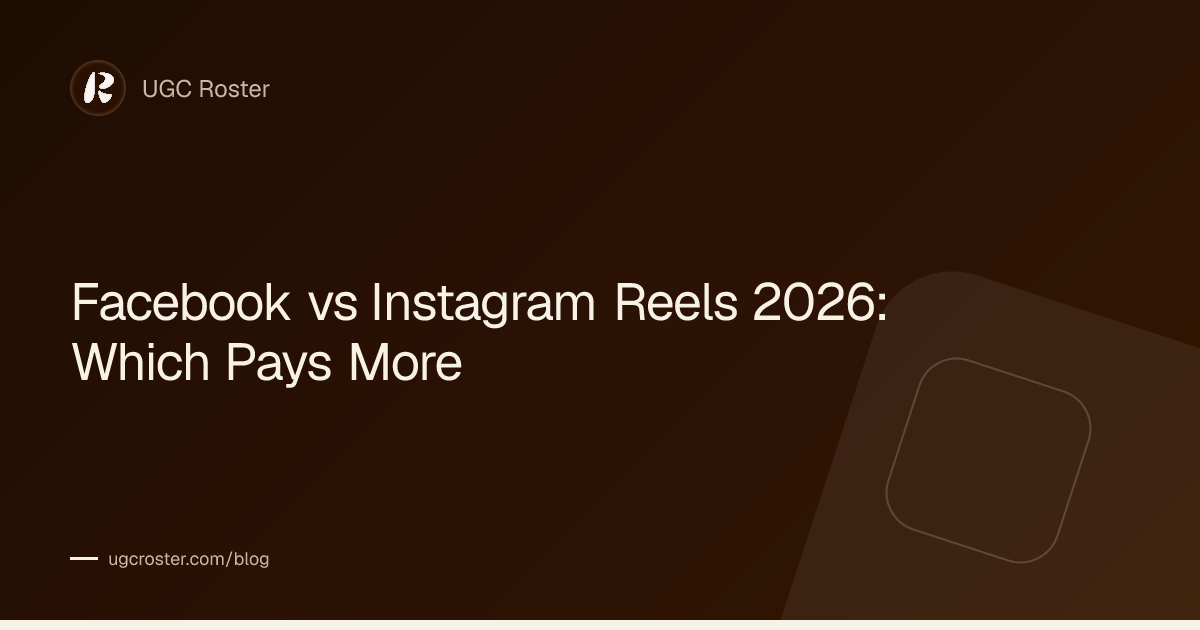 Facebook vs Instagram Reels 2026: Which Pays More