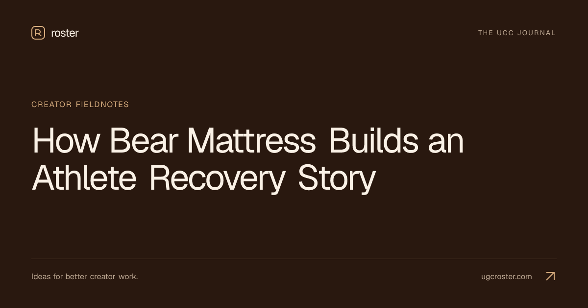 How Bear Mattress Builds an Athlete Recovery Story