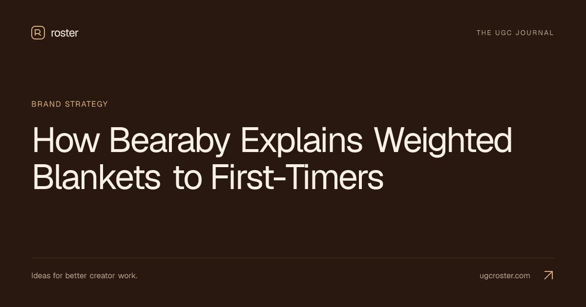 How Bearaby Explains Weighted Blankets to First-Timers
