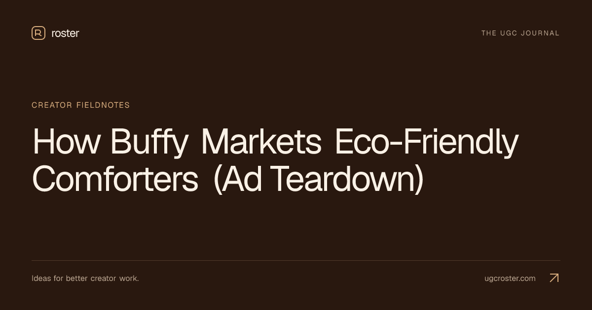 How Buffy Markets Eco-Friendly Comforters (Ad Teardown)