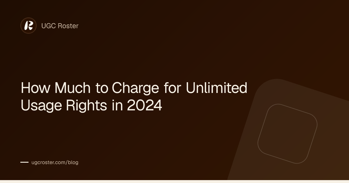 How Much to Charge for Usage Rights: Creator Pricing Guide