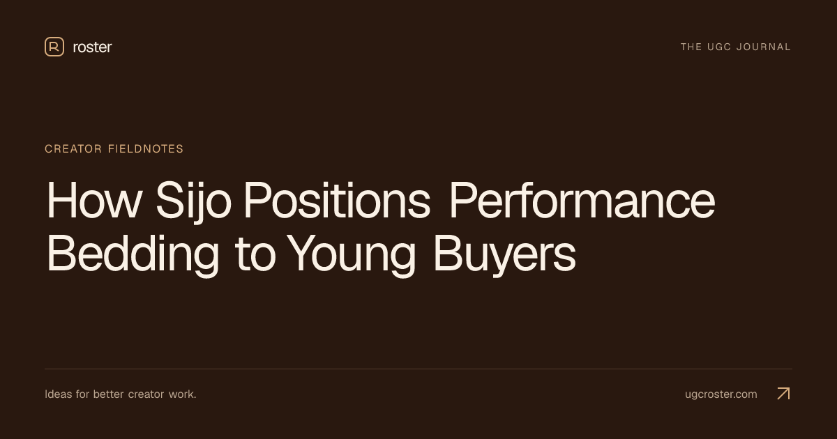 How Sijo Positions Performance Bedding to Young Buyers