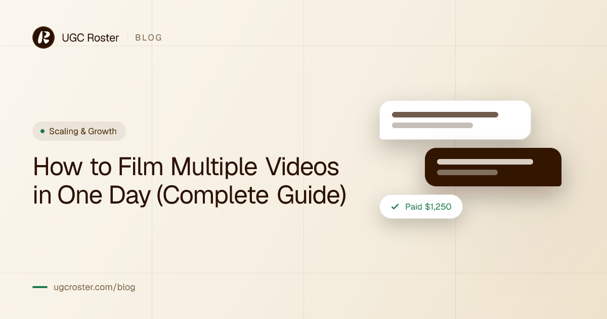 How to Film Multiple Videos in One Day (Complete Guide)