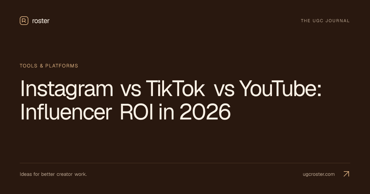 Instagram vs TikTok vs YouTube: Influencer ROI in 2026