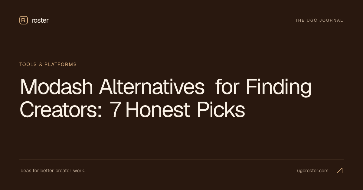 Modash Alternatives for Finding Creators: 7 Honest Picks