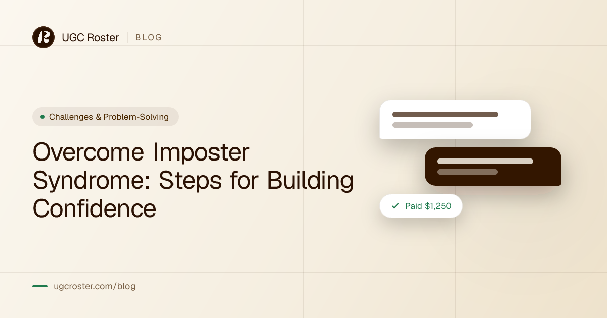 Overcome Imposter Syndrome: Steps for Building Confidence