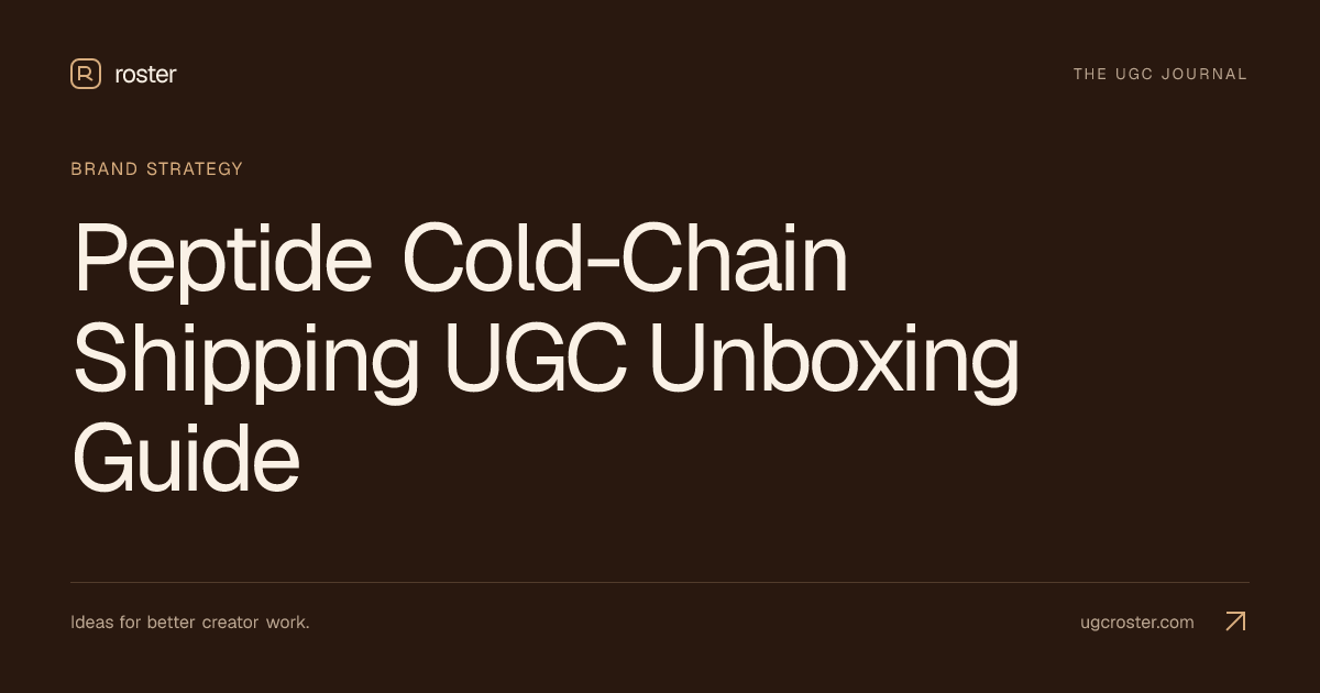 Peptide Cold-Chain Shipping UGC Unboxing Guide