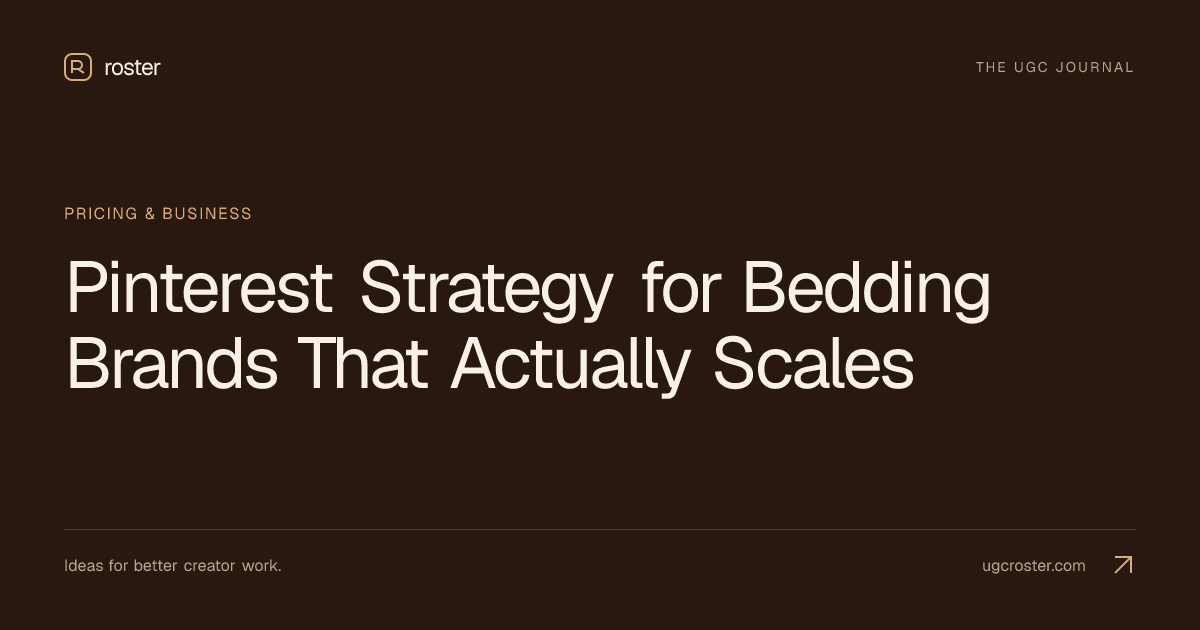 Pinterest Strategy for Bedding Brands That Actually Scales
