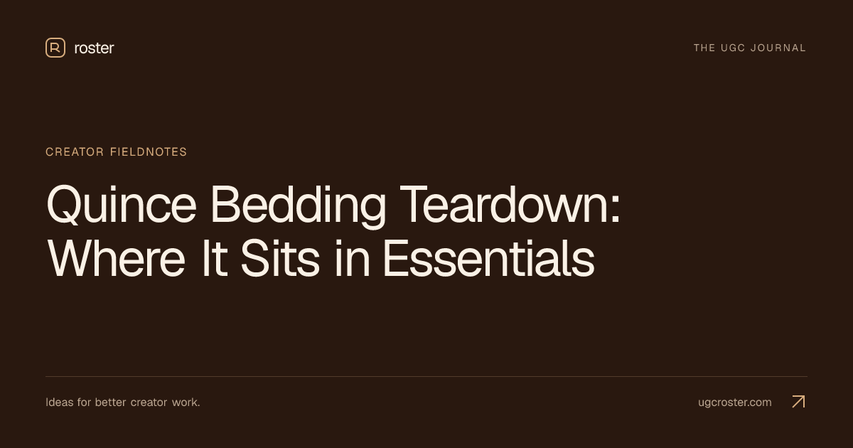 Quince Bedding Teardown: Where It Sits in Essentials