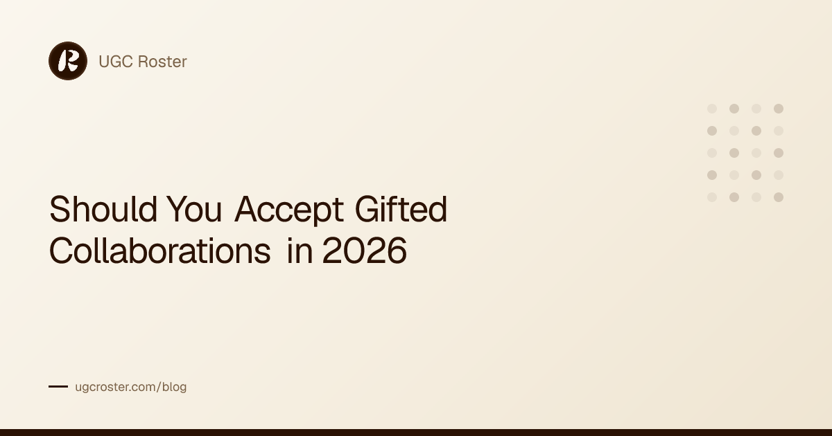 Should You Accept Gifted Collaborations in 2026