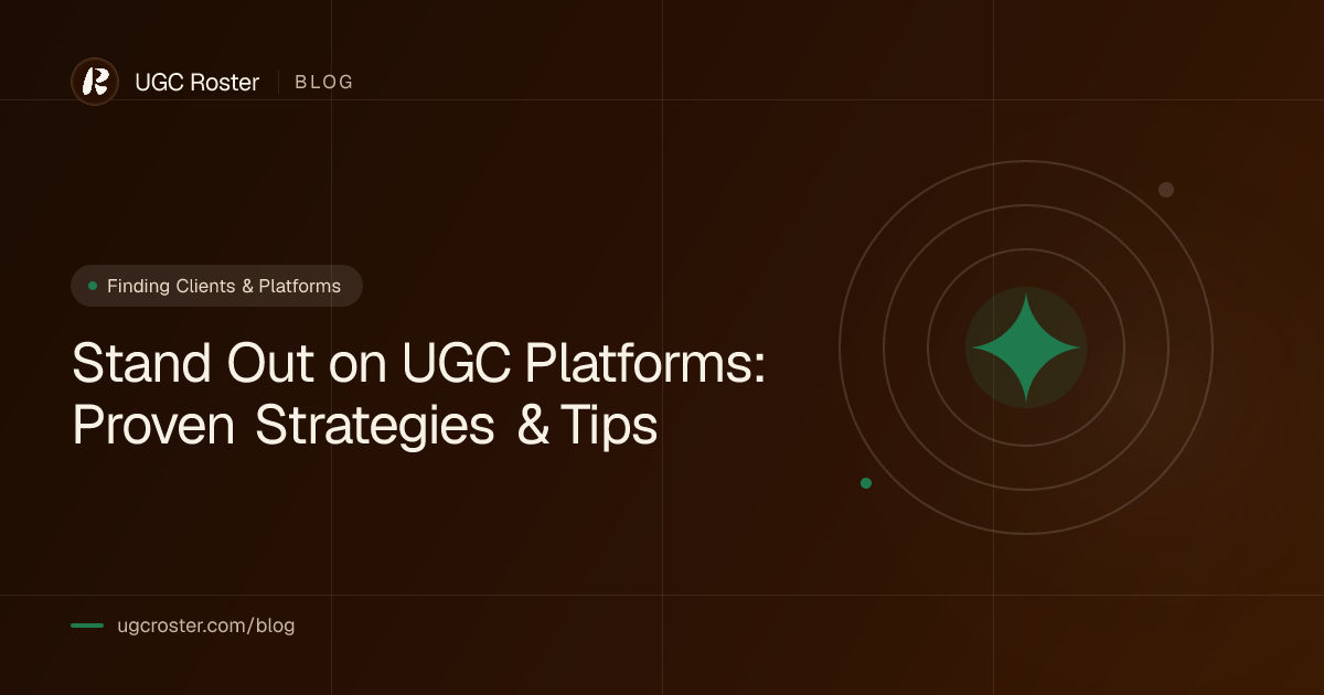 Roster UGC Platform: How to Stand Out & Get Booked