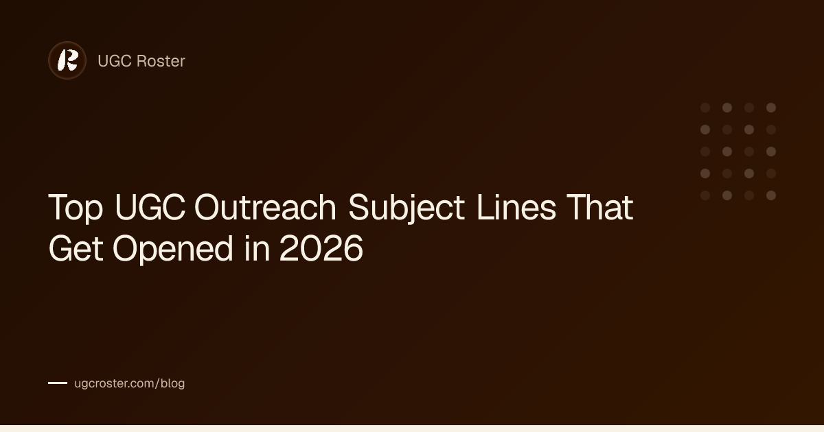 UGC Pitch Email Subject Lines: 25 That Get Opened