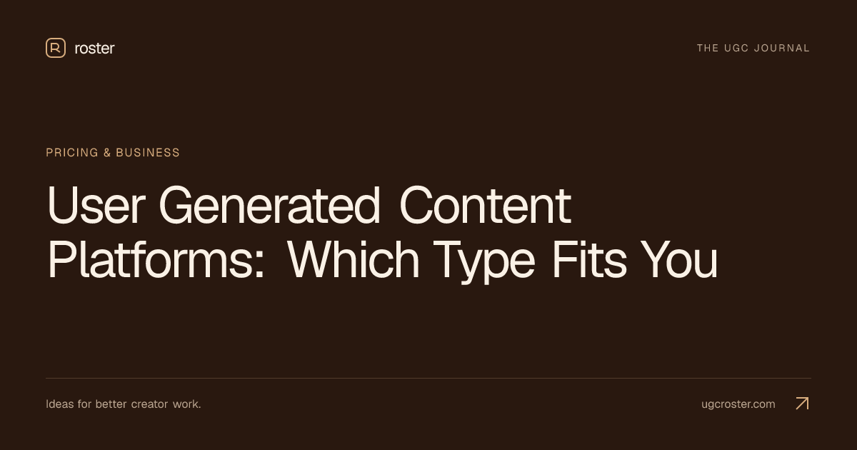 User Generated Content Platforms: Which Type Fits You