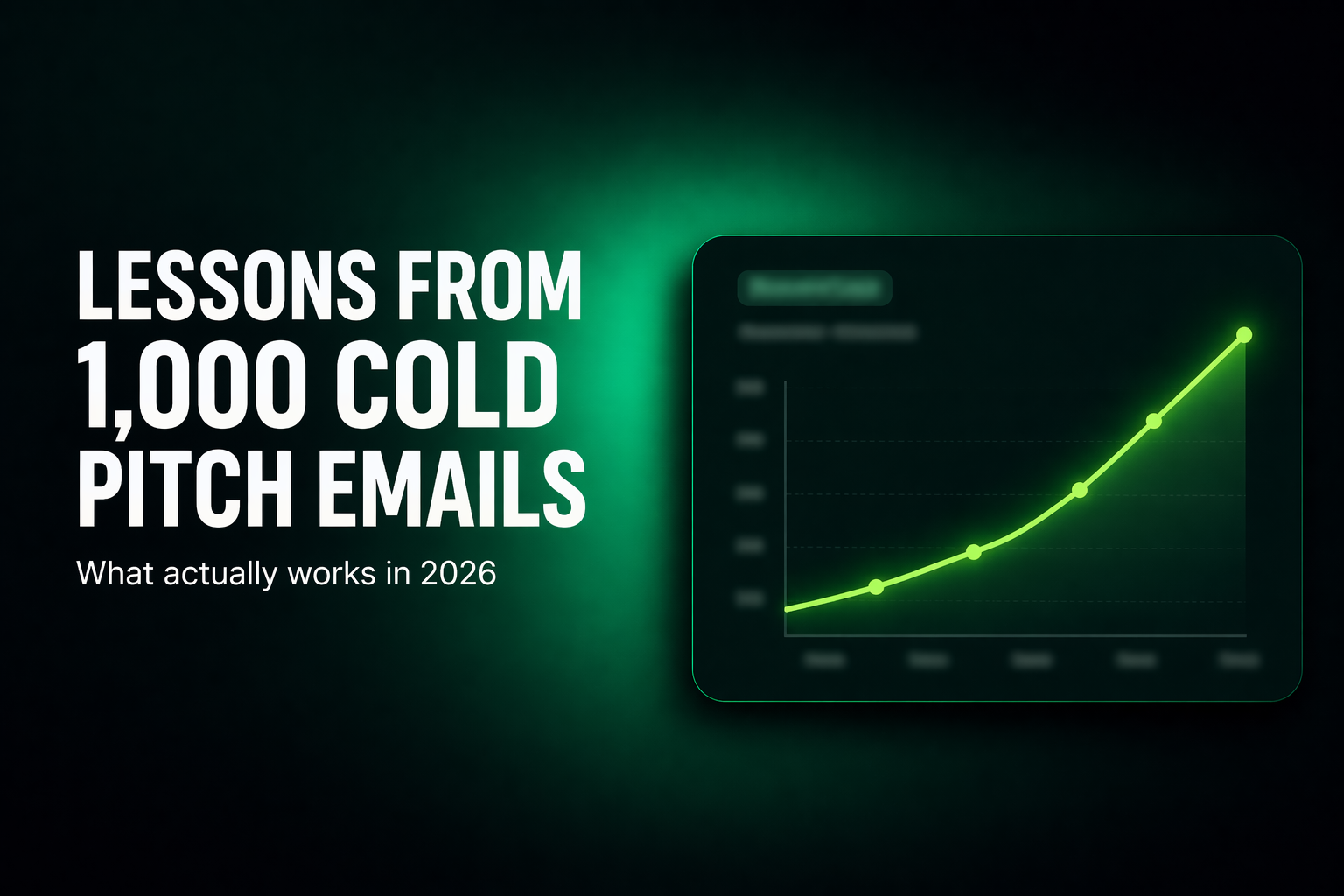 Lessons from sending 1000 cold pitch emails as a UGC creator
