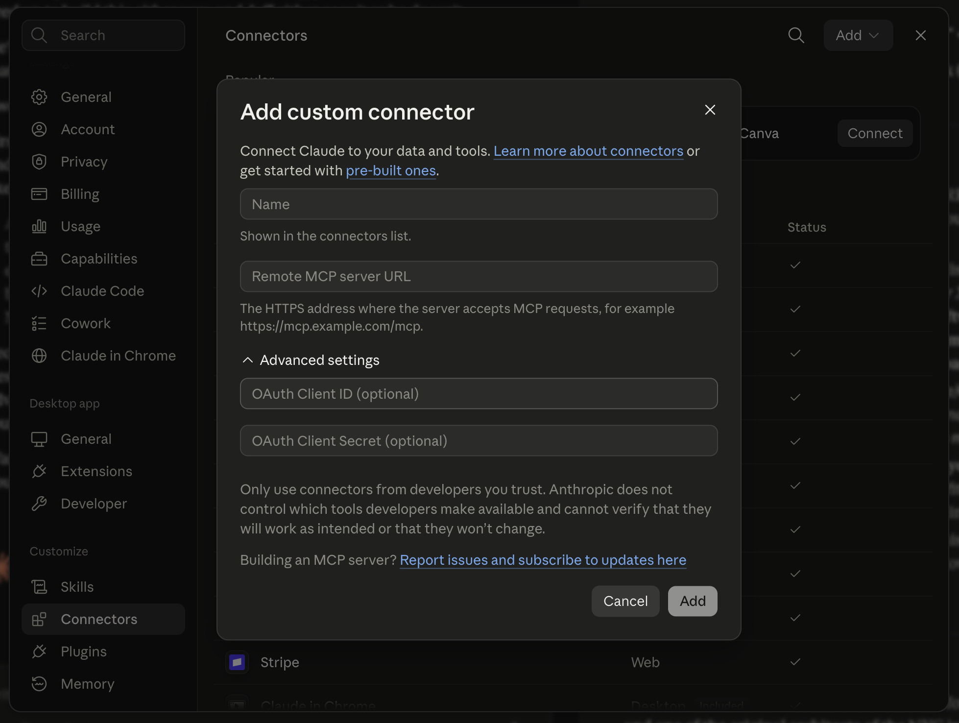 MCP connected and working