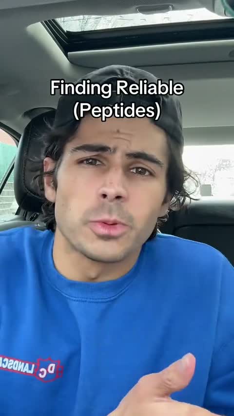 Still from @nickresearch's peptide affiliate video