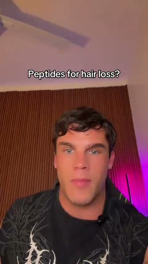 Still from @sam_explains_peptides's peptide affiliate video
