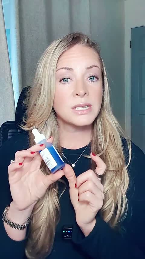Still from @over40andunflitered's peptide affiliate video