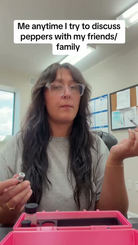 Still from @kelseewoehler's peptide affiliate video