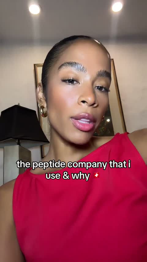 Still from @youreiqonic's peptide affiliate video