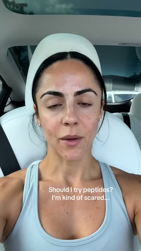 Still from @jenn.peps's peptide affiliate video