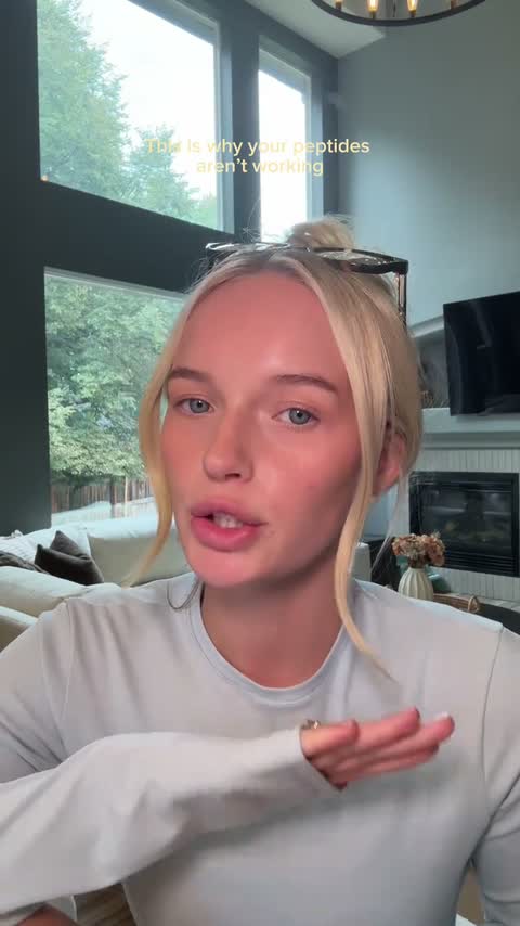 Still from @kenziea.ugc's peptide affiliate video